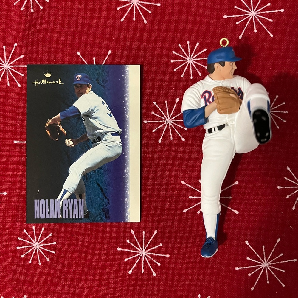 Hallmark Nolan Ryan Ornament NIB with Trading Card